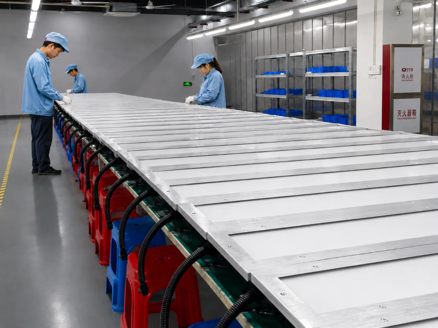 JTC lighting production assembly line