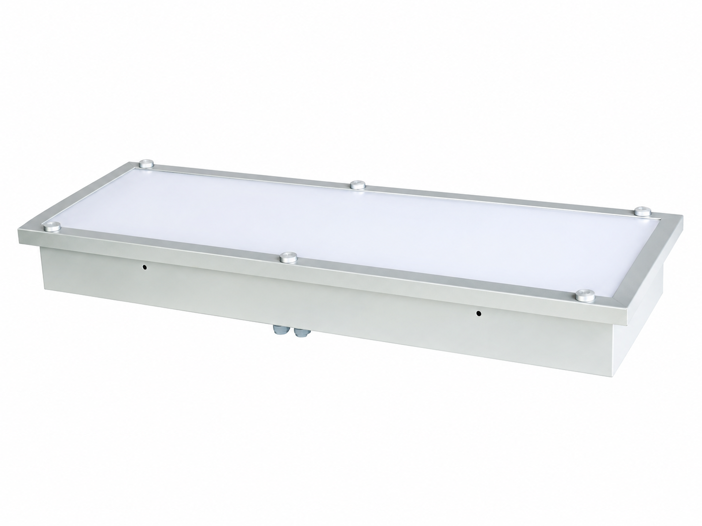 RC Series recessed marine ceiling light with rectangular metal frame and diffuser